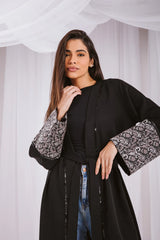 Zahra kaftan in black