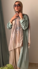 Mint Green Cotton Cardigan