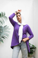 Cotton T-shirt Purple