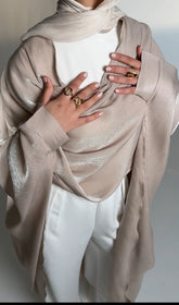 Starry Nights Shawl Kaftan in Rose