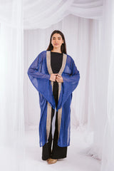 Dotted kaftan in blue