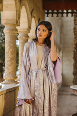 Shimmer kaftan in Lilac