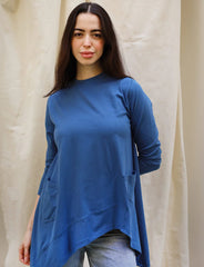 Cotton T-shirt Petrol