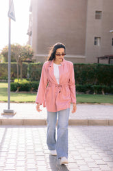 Linea blazer in pink