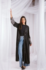 Zahra kaftan in black