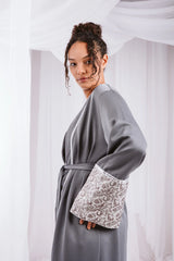 Zahra kaftan in grey