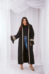 Black goldenia kaftan