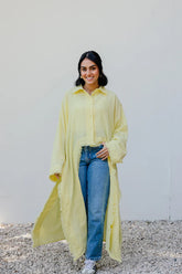 Fringed out cape in Yellow