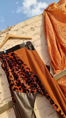 Patched pants leopard