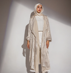 Hazie Trench in Beige x Gold Wash