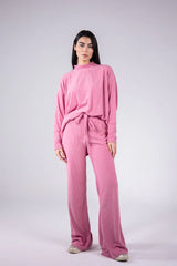 Velvet set in pink