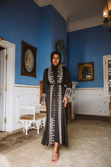 Hindi kaftan in black
