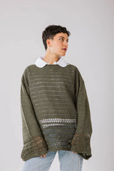 Lana knit top in olive