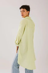 Airy chemise in lime