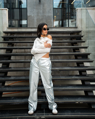 Diamond Leather Pants