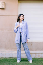 Linea blazer in baby blue