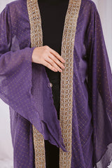 Dotted kaftan in purple