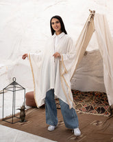 White Shimmery Kimono