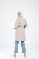 Daisy linen coat in beige