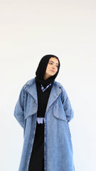 Everyday Denim Coat - blue shade