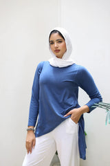 Cotton T-shirt Petrol