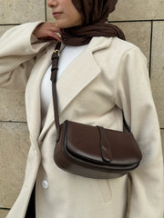 The Minimal Crossbody - dark chocolate