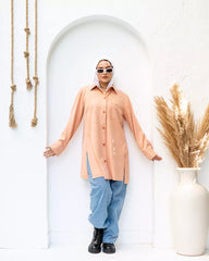 COLVAT APRICOT CRUSH SHIRT