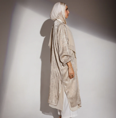 Hazie Trench in Beige x Gold Wash