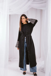 Zahra kaftan in black