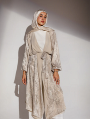 Hazie Trench in Beige x Gold Wash