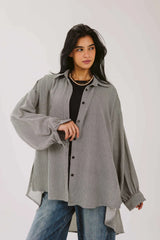 Airy chemise in black