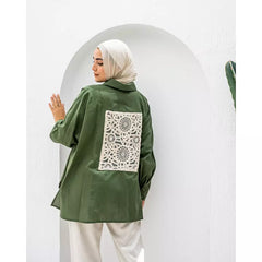 Lace & Linen in green