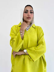 EFFORTLESS BLOUSE IN LIME GREEN