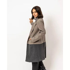 Shades of grey long coat