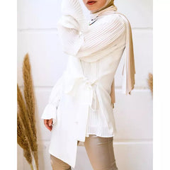 Asymmetric Pleated Blouse