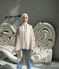 Drape Me in Pleats in Light Creamy Blush