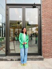 Rosa blazer in royal green