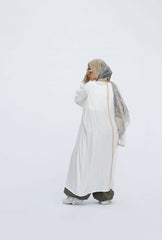 Off White Cotton Cardigan