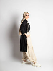 Black Cotton Cardigan