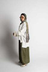 Off-White Cotton Blouse