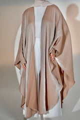 Starry Nights Shawl Kaftan in Tan