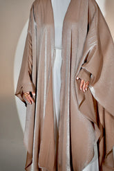 Starry Nights Shawl Kaftan in Tan