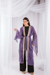 Dotted kaftan in purple