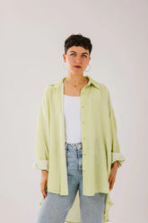 Airy chemise in lime