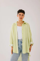 Airy chemise in lime