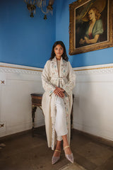 Hindi kaftan in beige - print 2