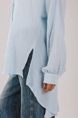 Airy chemise in baby blue