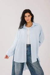 Airy chemise in baby blue