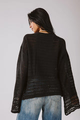 Lana knit top in black