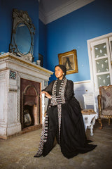 Hindi kaftan in black